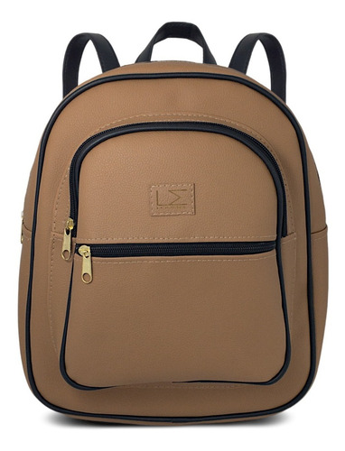 Imagen 3 de 7 de Bolso De Dama Tipo Morral Semicuero