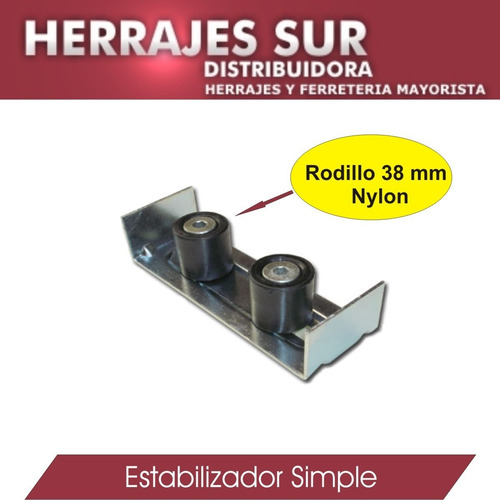 Imagen 3 de 9 de Estabilizador Simple Rodillos Porton Corredizo