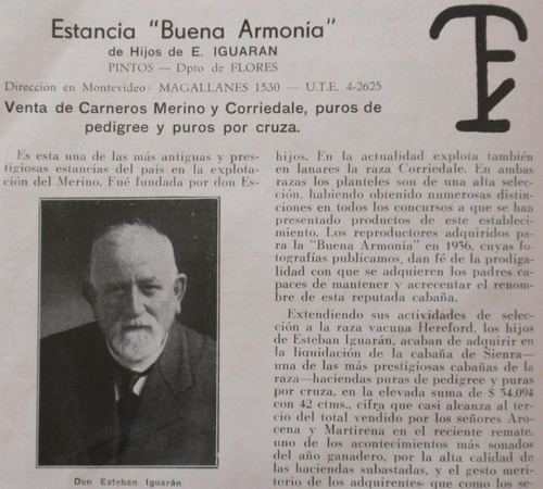 Criadores Uruguay 1937 Estancias Cincuentenario Asoc. Rural