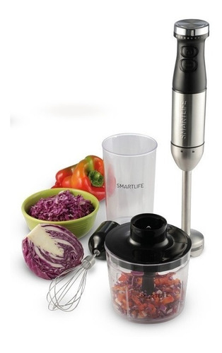 Imagen 4 de 6 de Mixer industrial Smartlife SL-SM5010FPN acero inoxidable y negro 220V - 240V 50 Hz x 60 Hz 800W