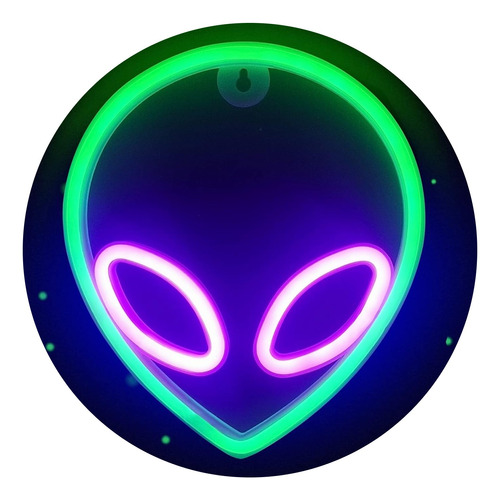 Figura Neon  Extraterrestre Marciano Usb Y Pila