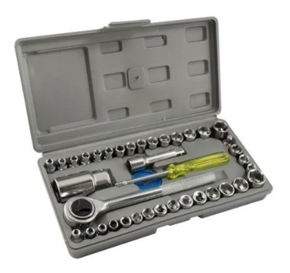 Imagem 5 de 9 de Kit Ferramentas 129 Peças + Kit 40 Soquetes + 7 Chaves Comb.