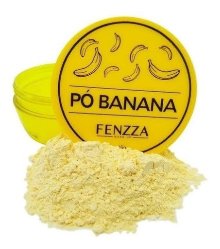 Pó Facial Banana Fenzza Efeito Translúcido Fixa Maquiagem