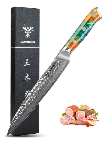 Sanmuzuo Cuchillo De Tallar De 8 Pulgadas Cuchillo Para