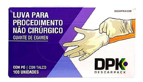 Luva Procedimento De Latex Descarpack 100 Un - P Cor Outro