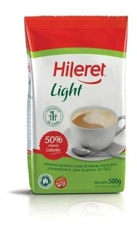 Azúcar Hileret Light Endulzante Edulcorante X 500 Grs 