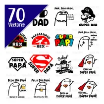Comprar Pack Vectores Digitales Diseños Día Del Padre \u002F Paq. 1