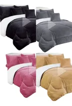Comprar Edredón Acolchado King Con Regalo Juego Completo Negro