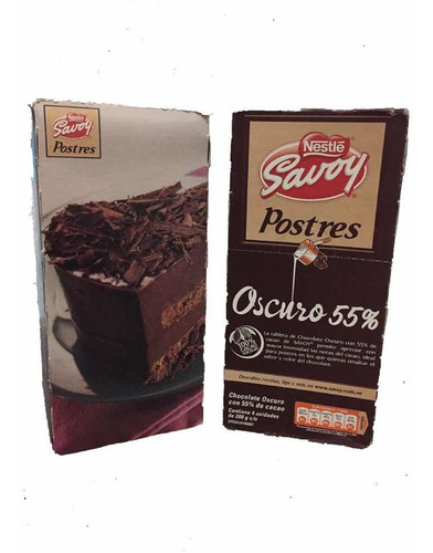 Chocolate Savoy Postres 55% Cacao Pur - kg a $16250