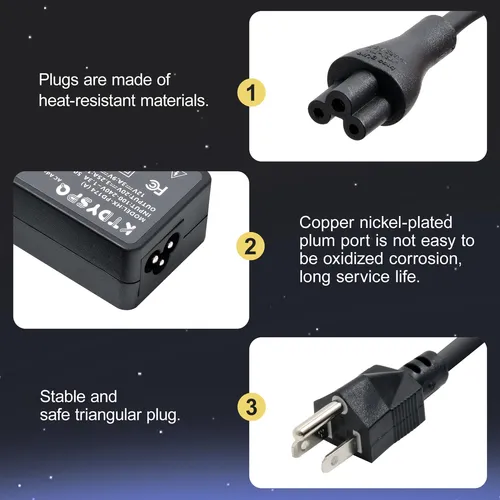 Ktdyspq Cargador Usb C Portatil 65w Para Computadora Lenovo,
