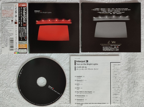 Interpol Turn On The Bright Lights Japan Edition 