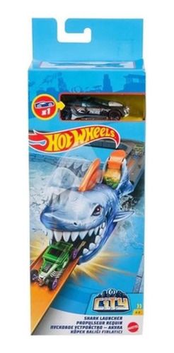 Lançador Hot Wheels Nemesis Tubarão Gvf43