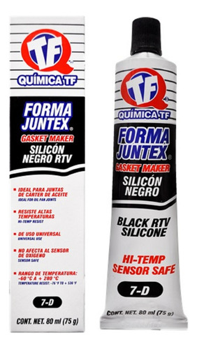100 Pzs Silicon Negro Automotriz Tubo 80 Ml Quimica Tf