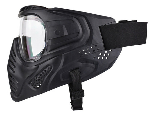Máscara protectora táctica, maniquí de seguridad integral, lente transparente de color