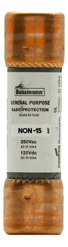 Bussman Fusible One Time Clase H 250v 15 Amps Non-15