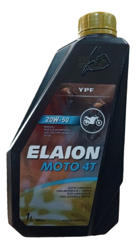 Aceite Ypf Elaion Moto 20w50 Mineral X1l