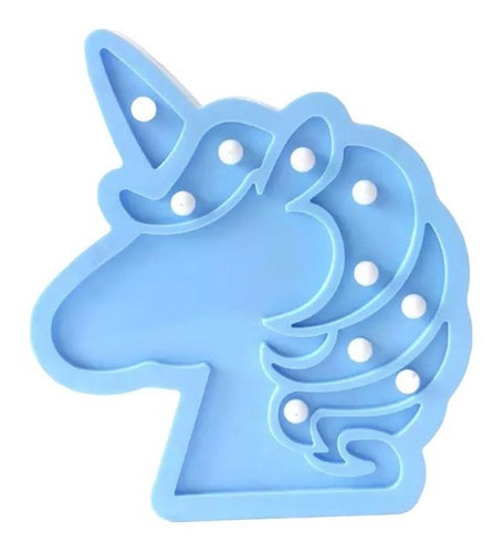 Lampara Cabeza Unicornio Candy Bar Hogar Colores Varios