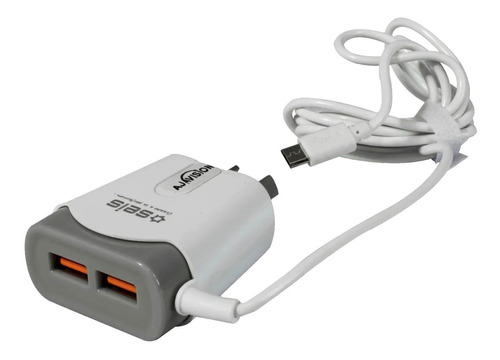 Cargador Rapido 3a 2xusb +1 Micro Celular Ultima Generacion