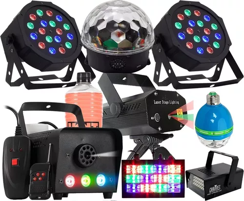 Iluminação Dj Bola Maluca Rgb Jogo De Luz Led Festa Strobo