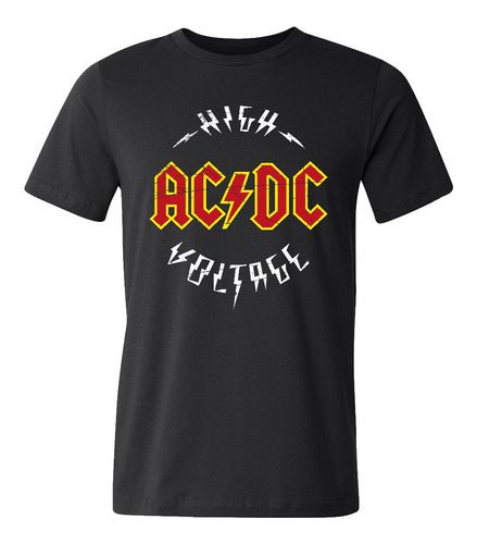 Remera Ac/dc High Voltage Scott Young Alto Voltage Algodon