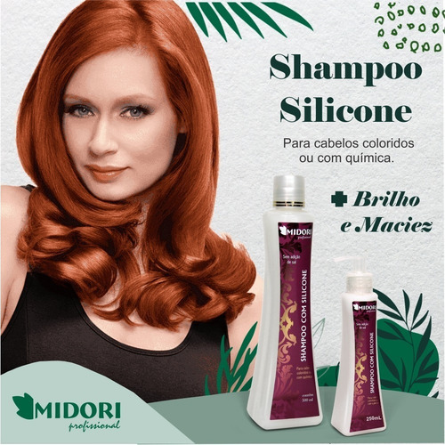 Shampoo Com Silicone 500 Ml Midori Profissional