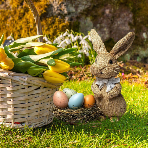 Pascua Conejos De Los Conejos De Huevo De Huevo Decoración