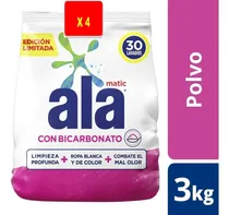 Comprar Jabón En Polvo Ala Matic Con Bicarbonato 3 Kg X 4 Uni.