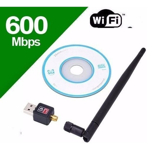 Adaptador Receptor Wireless Usb Wifi 600 Mbps Frete Grátis