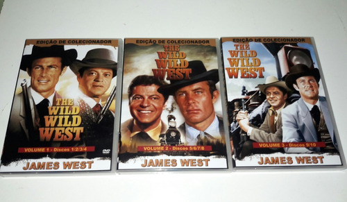 Box Dvd James West - 3 Boxes - Dublado Português