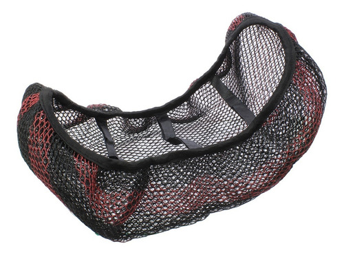 Cubre Asiento Termico Para Moto Negro - Rojo