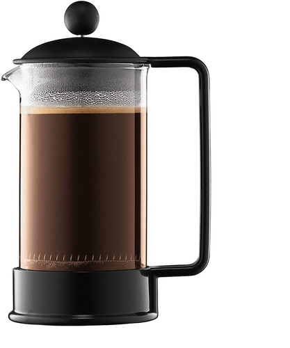 Cafetera Bodum, Con Tapa, Capacidad De 1 Litro, Negro