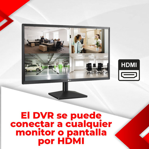 Dvr 4 Canales Ahd Cctv Video Ultra Hd 2k 5 Megapixeles Msi