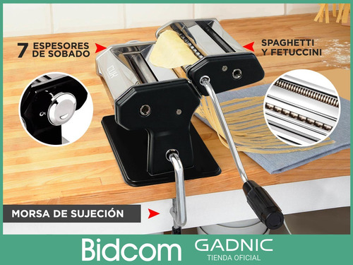 Fabrica Pastas Gadnic + Raviolera Con Cortante Maquina Fideo