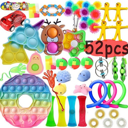 Kit Antiestrés Para Manos Fidget Toys Pop Fit Toys 52.