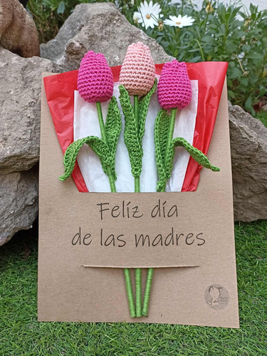 Flores Tejidas Para El Día De Las Madres 10 De Mayo. Crochet