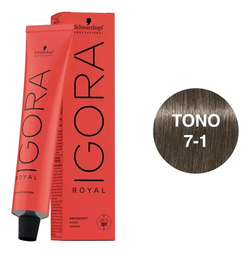 Tinte Igora 7.1 Rubio Medio - mL a $474