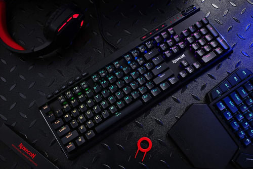 Teclado Redragon K580 Vata Rgb Macro Keys Y Controles Multim
