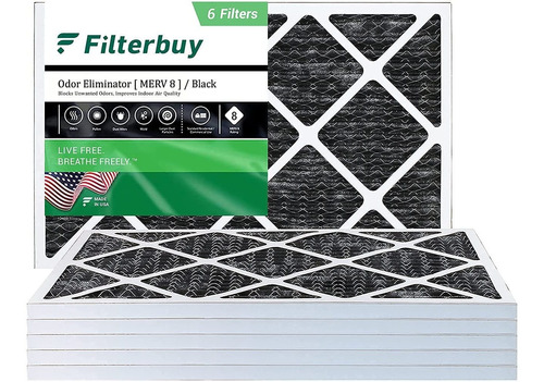 Imagen 1 de 1 de Filterbuy Filtro Aire Plisado Para Horno 24 1 Merv 8 Carbon