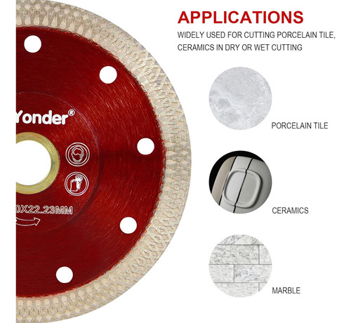 4 D105mm Super Thin Diamond Ceramic Saw Blade Porcelain C...