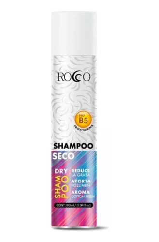 Spray Shampoo Seco Shampoo Peinar Sin Enjuague 200ml Rocco
