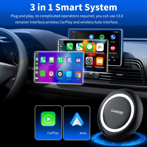 Carplay Ai Box Android 13 8 G +128 G Qcm6225 8 Núcleos Inalá