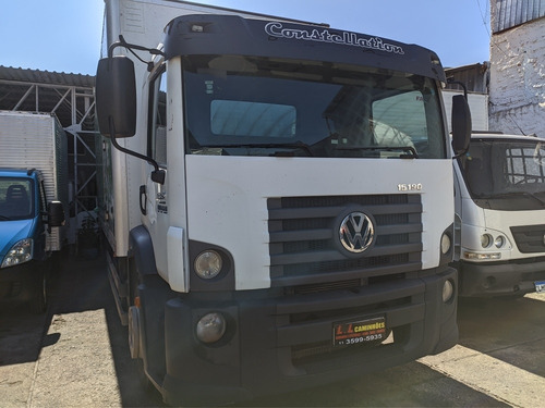 Imagem 2 de 9 de Caminhão Toco Baú Porta Lateral Vw 15190 Único Dono Financia