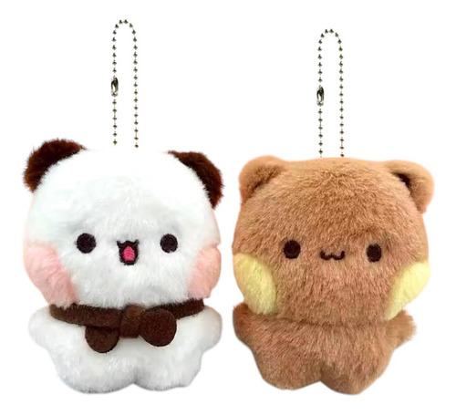 // Panda De Peluche Con Bubu Ositos Llaveros Pareja - Dudu