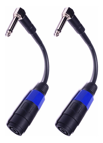 Cess 144 Cable Adaptador Angulo Recto 1 4 Ts Speakon 2