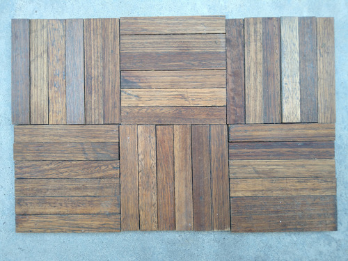 Piso Parquet 120x20 Mm Venta X M2 Marrón Pulido (Usado)