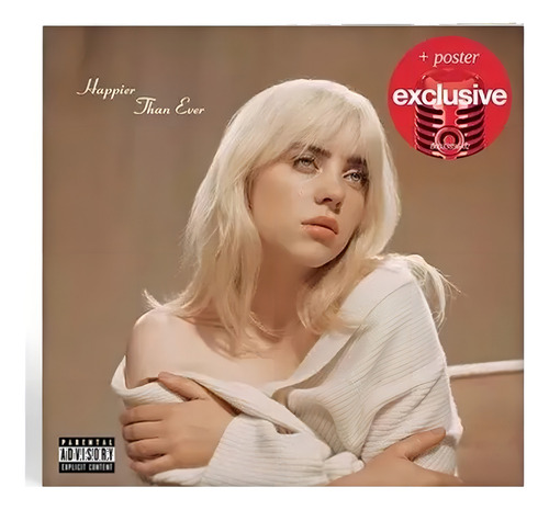 Billie Eilish - Happier Than Ever/Target - Versão do álbum de edição limitada Cd + Poster