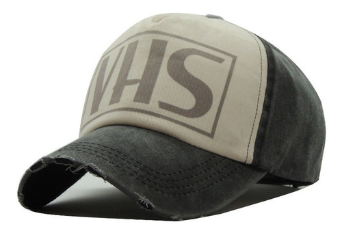 Imagen 1 de 2 de Gorra Trucker Custom Regulable Jean Vintage Vhs Unisex