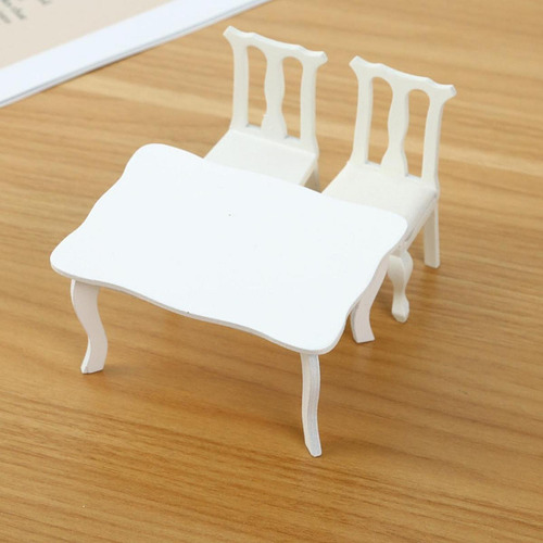 1:12 Juego De Mesa Y Silla De Casa De Muñecas, Manualidades