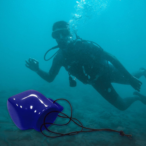 Tapa De La Válvula Del Del Tanque De Buceo Con Cable Azul