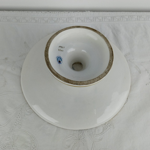 Raro Centro Porcelana Capodimonte Antiguo Años 1920 Vealo (Usado)